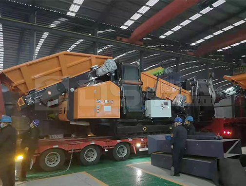 Tracked Jaw Crusher and Scalping Plant Exported to Europe