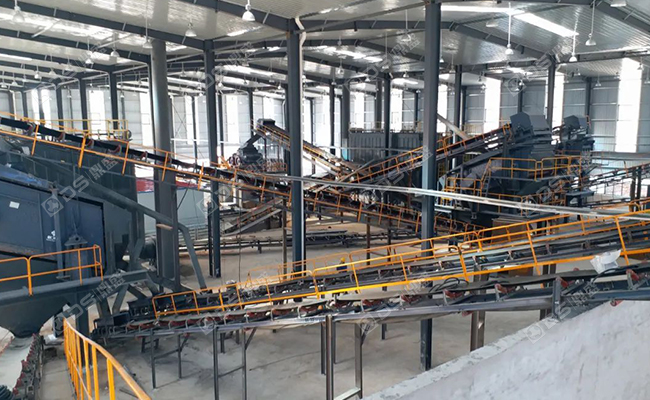 300TPH CDW Recycling and Sand Making Plant Ready for Production in Hubei Province