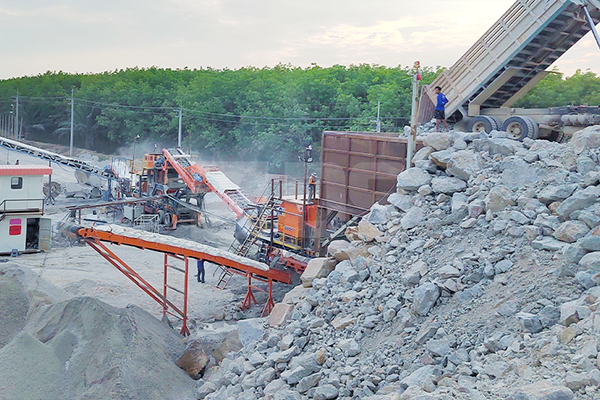 Mobile Aggregate Production Line for Granite