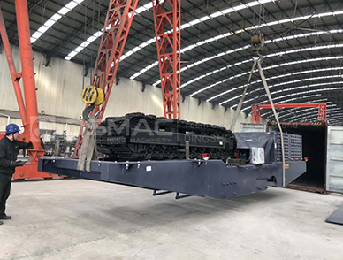 The Track Mounted Stacker Conveyor Exporting to Georgia Successfully